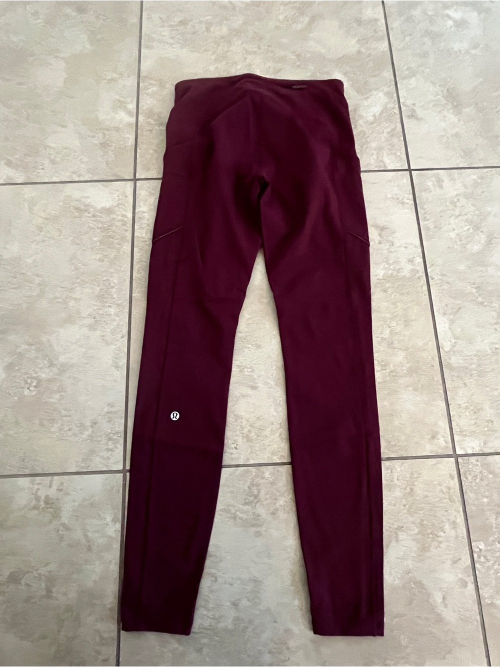 Lululemon speed up leggings matron burgundy reflective luxtreme running 6